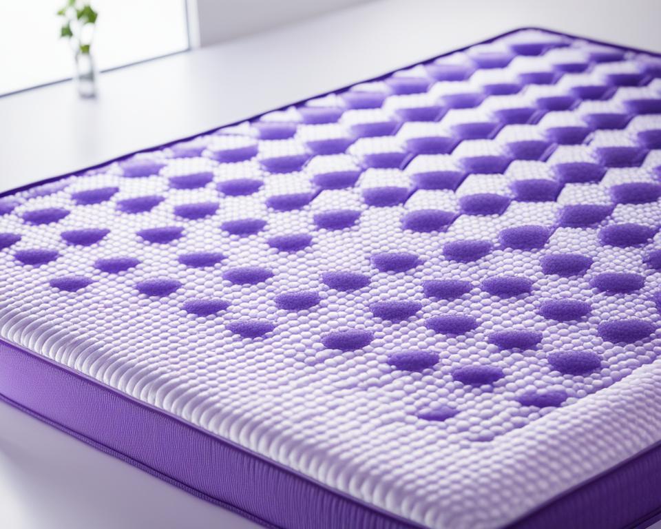 Purple mattress cooling grid