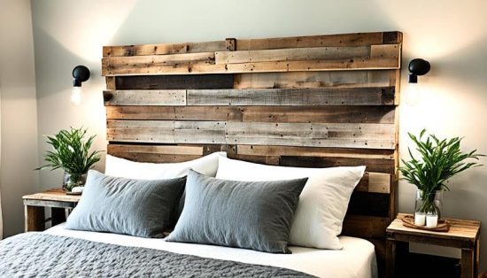 1. DIY Wood Pallet Headboard