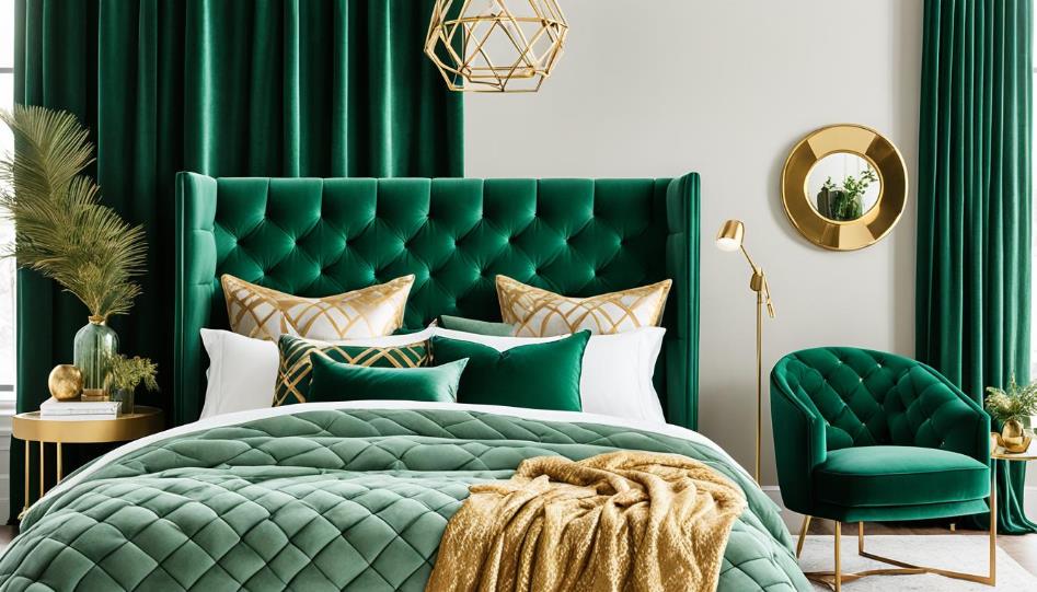 Emerald Green and Gold Bedroom Ideas to Glam Up Your Space