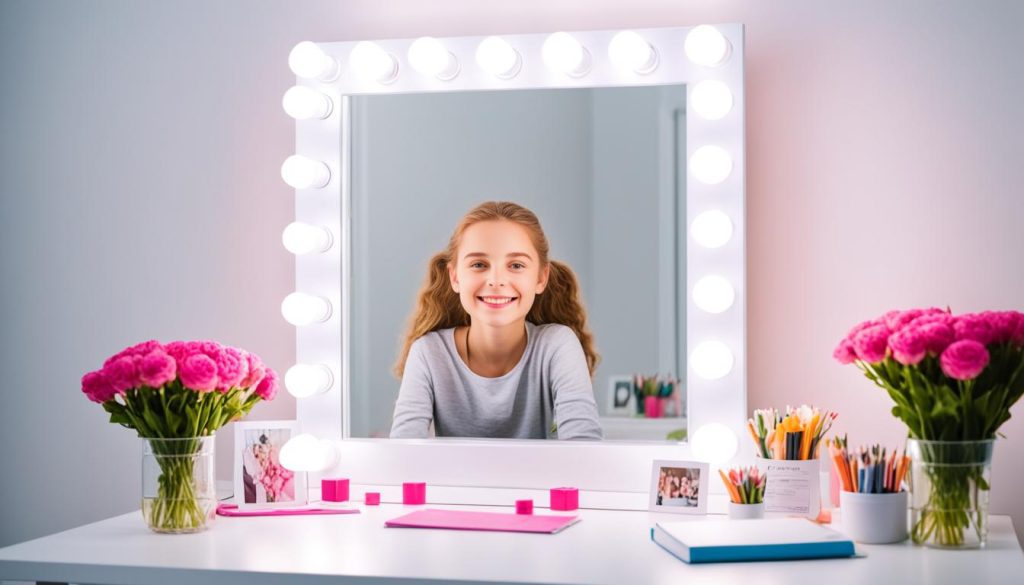 dual-purpose desk and vanity